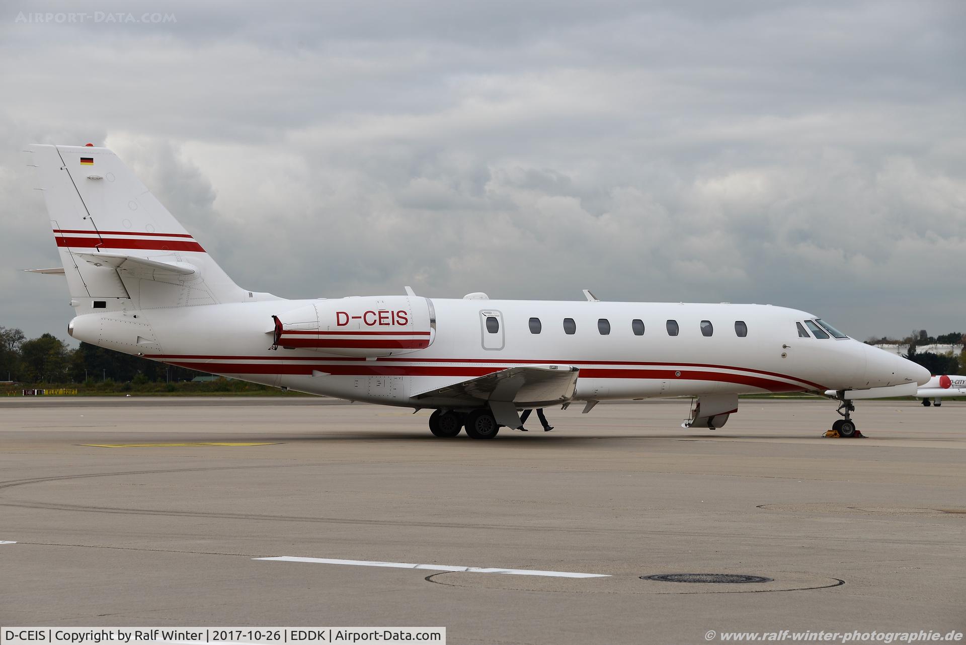 D-CEIS, 2008 Cessna 680 Citation Sovereign C/N 680-0185, Cessna 680 Citation Sovereign - EFD E-Aviation - 680-0185 - D-CEIS - 26.10.2017 - CGN