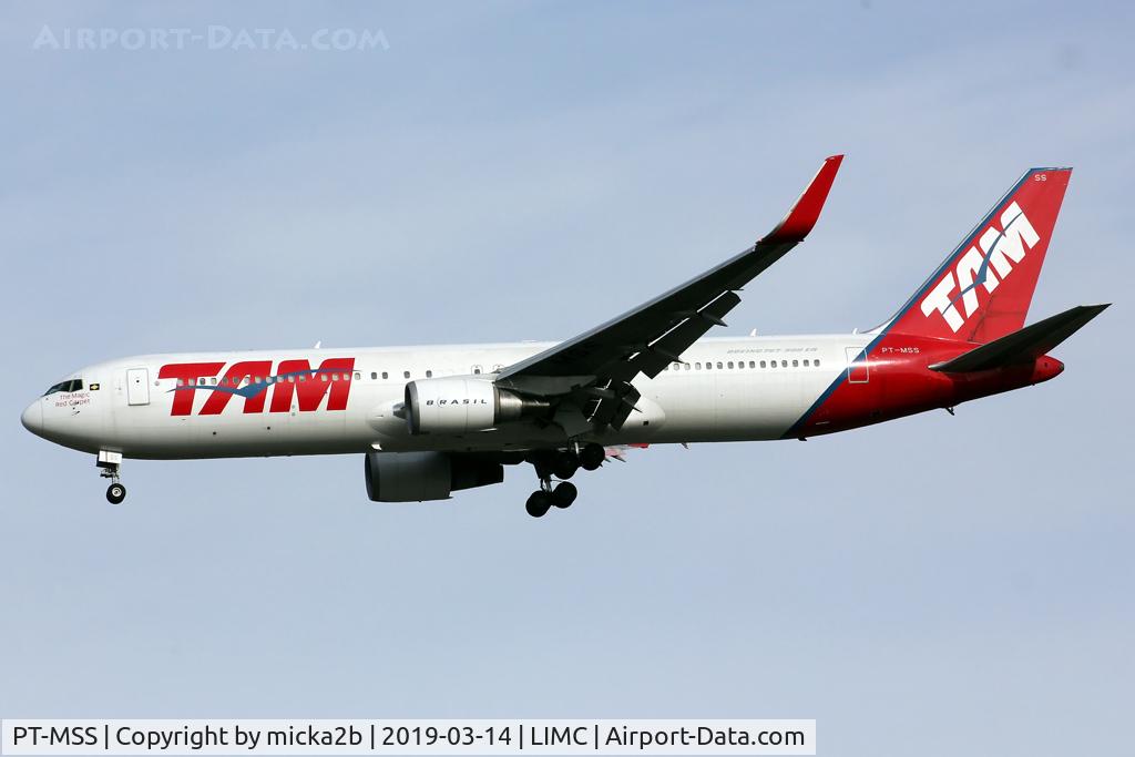 PT-MSS, 1991 Boeing 767-3S1/ER C/N 25221, Landing