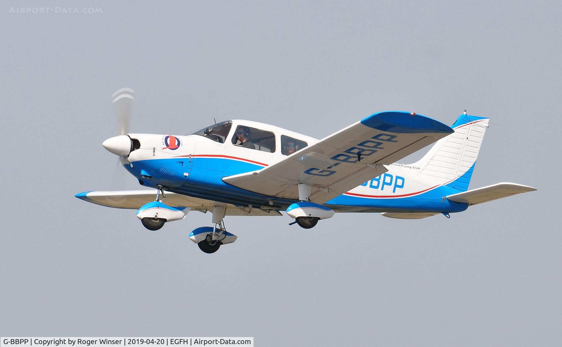 G-BBPP, 1973 Piper PA-28-180 Cherokee Archer C/N 28-7405007, Visiting Cherokee Archer departing Runway 22.