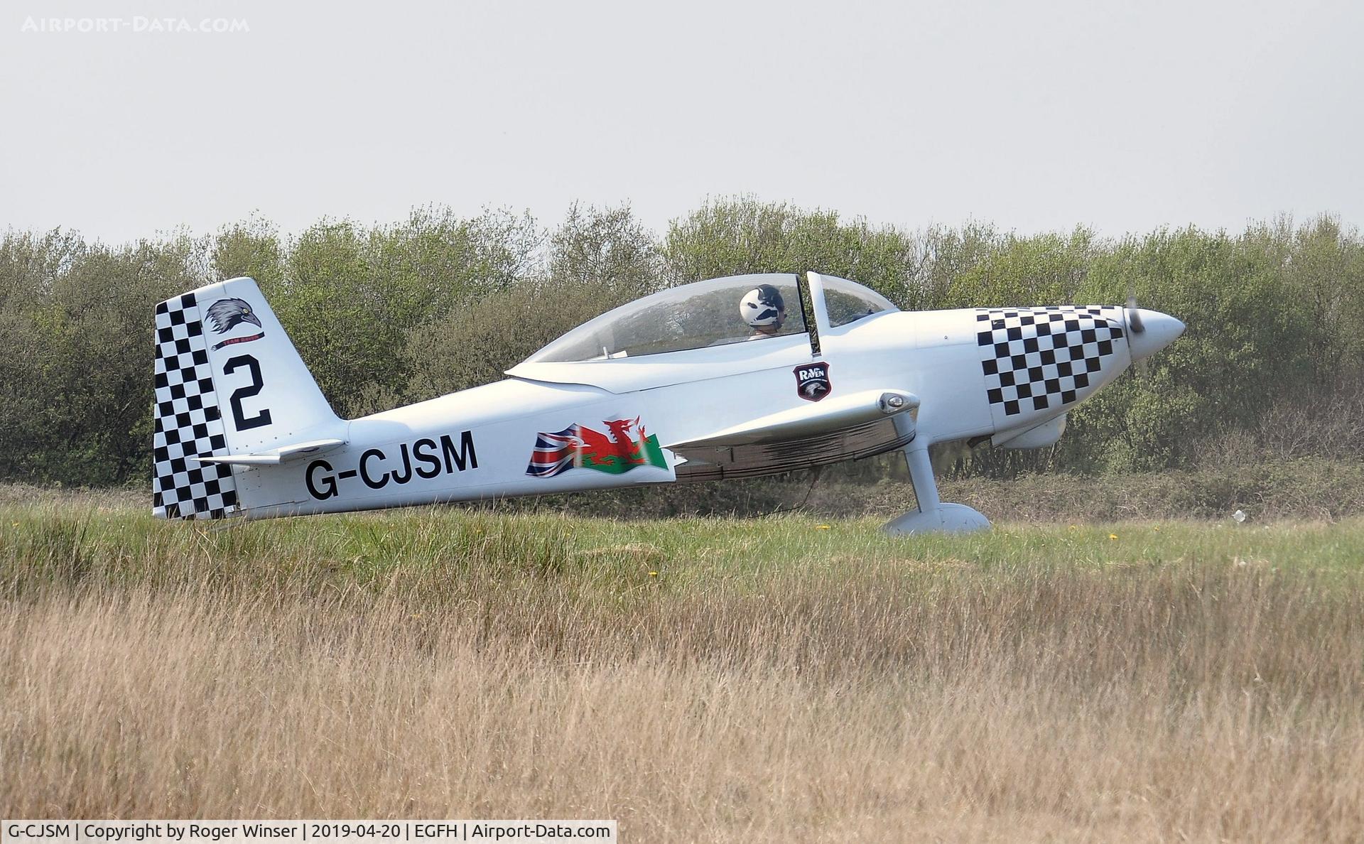 G-CJSM, 2016 Vans RV-8 C/N LAA 303-15296, Resident Vans RV-8, Raven 2 of Team Raven in 2019 display season markings.