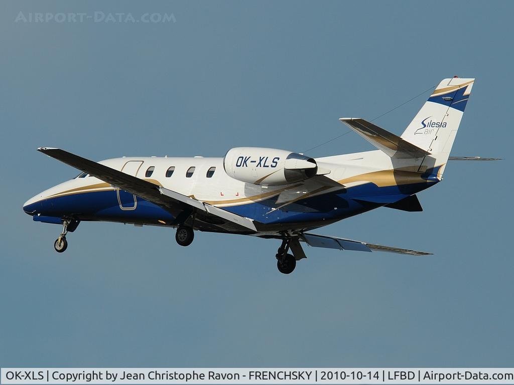 OK-XLS, 2010 Cessna 560XL Citation XLS+ C/N 560-6060, Air Silesia landing runway 23