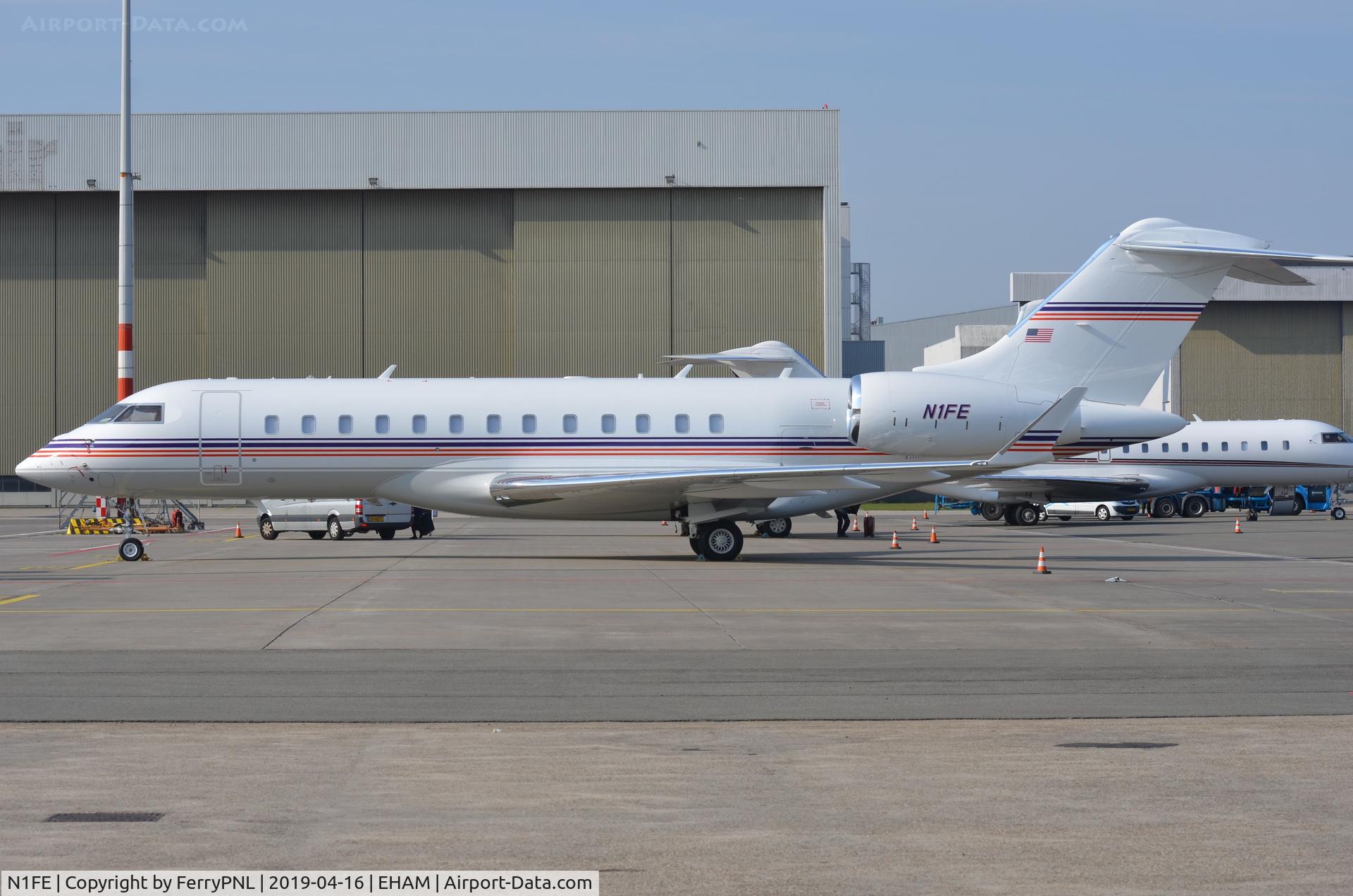 N1FE, 2017 Bombardier BD-700-1A10 Global 6000 C/N 9815, Fedex Corporate Jet parked in AMS