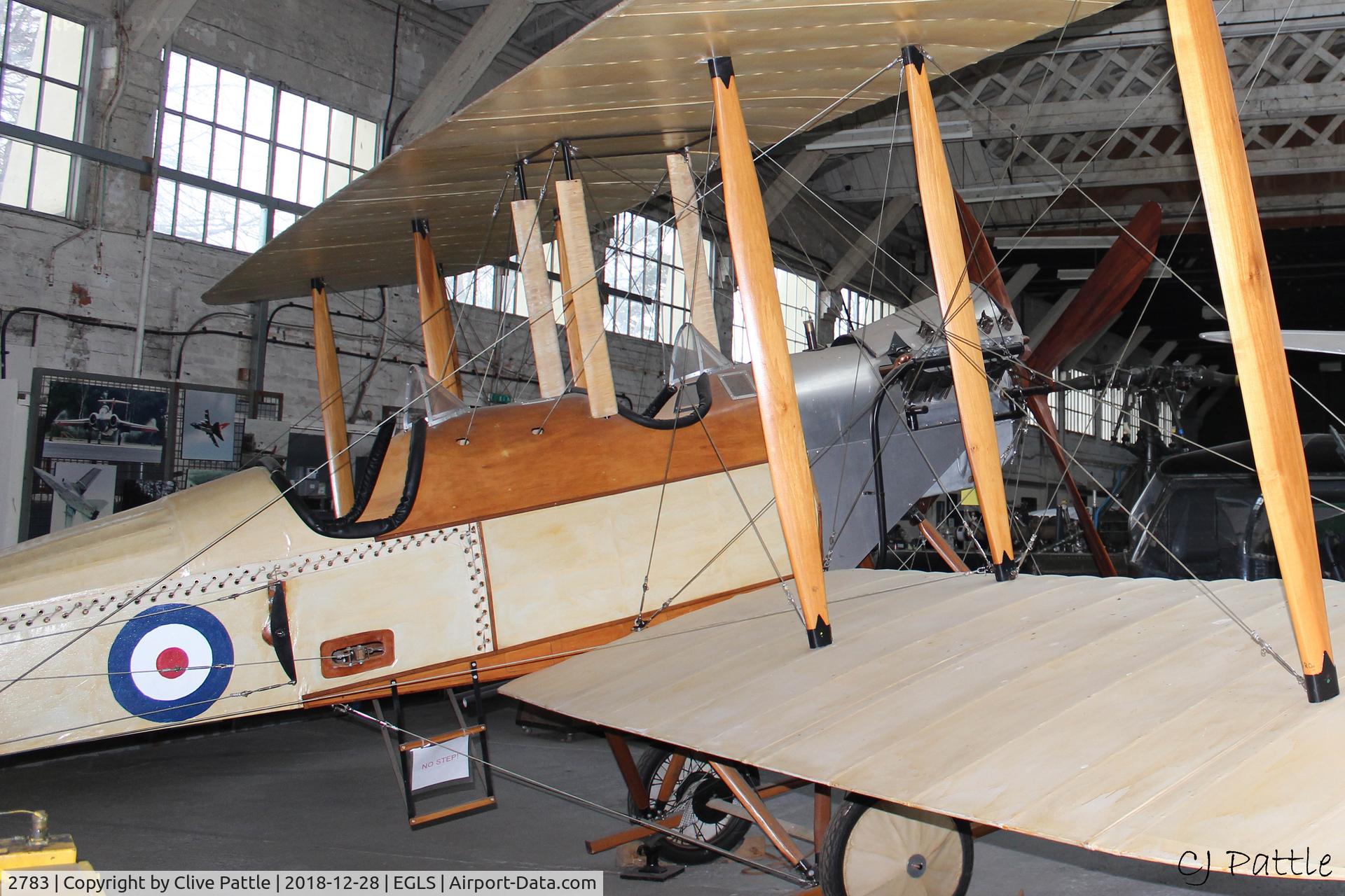 2783, Royal Aircraft Factory Be-2b Replica C/N None, Full scale replica of the first aircraft to land at Boscombe Down - on display at the Boscombe Down Aviation Collection at Old Sarum, EGLS.