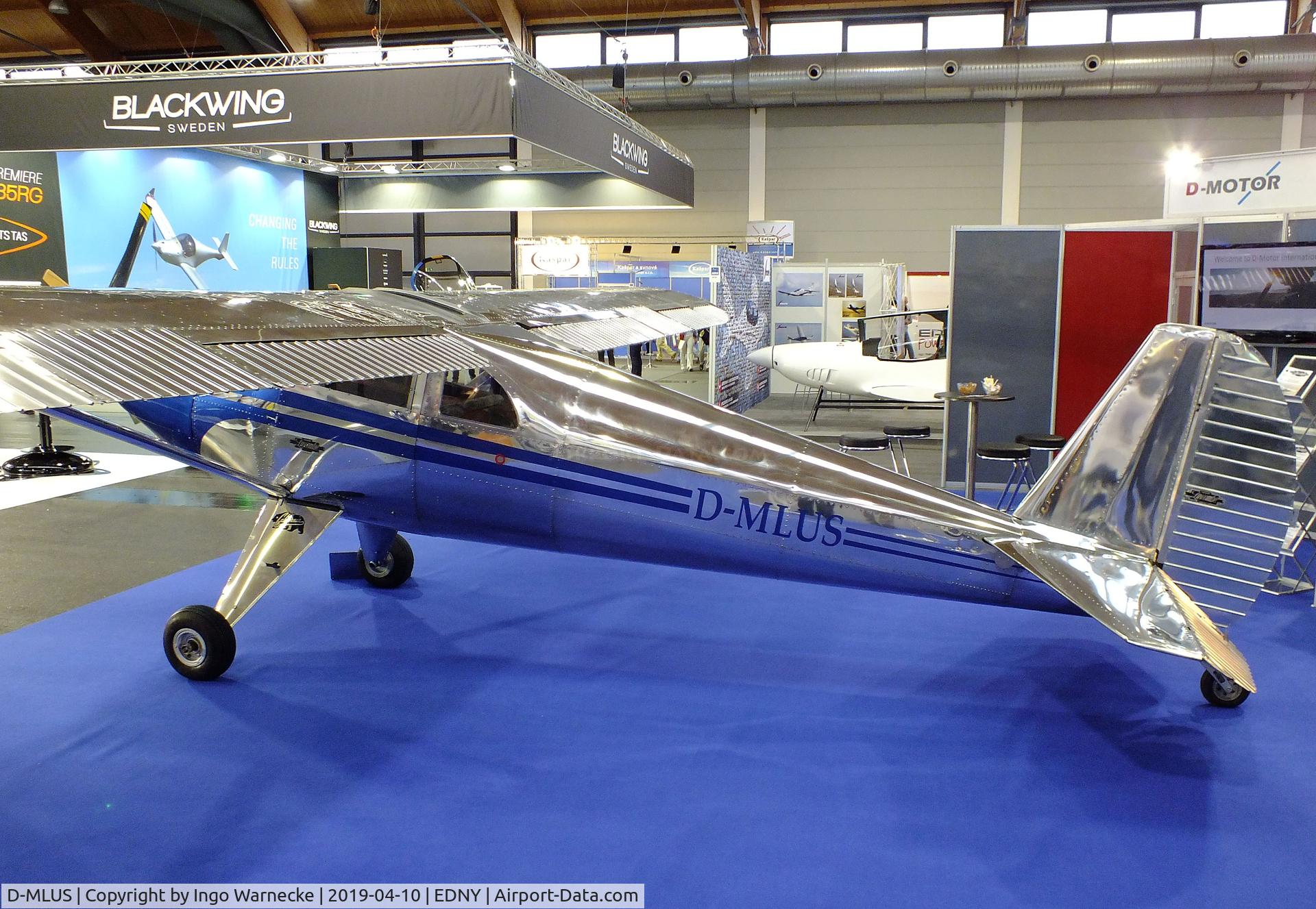 D-MLUS, 2019 Luscombe Aircraft Germany 8G Slivaire C/N not found_d-mlus, Luscombe Aircraft Germany Luscombe 8 UL at the AERO 2019, Friedrichshafen