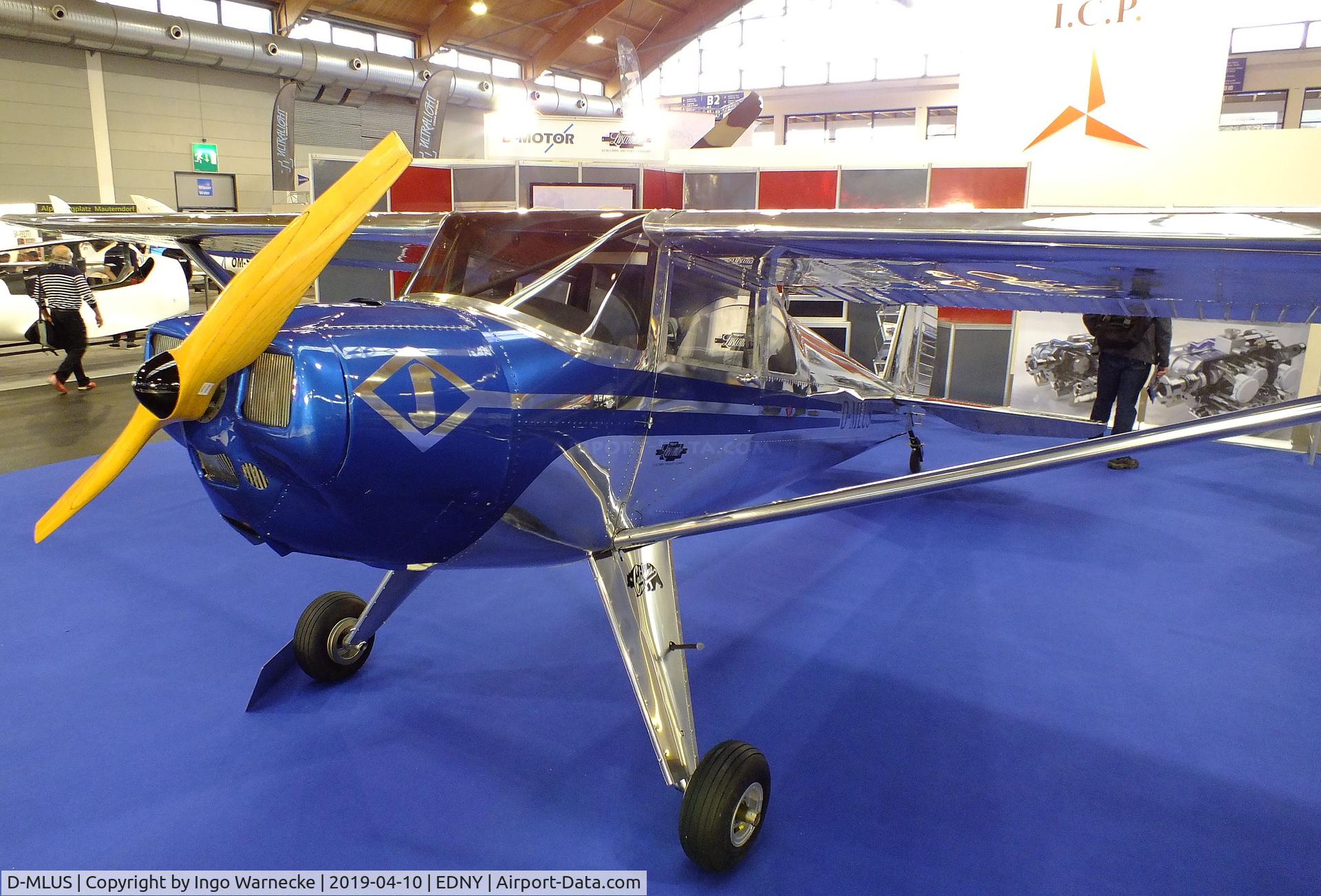 D-MLUS, 2019 Luscombe Aircraft Germany 8G Slivaire C/N not found_d-mlus, Luscombe Aircraft Germany Luscombe 8 UL at the AERO 2019, Friedrichshafen