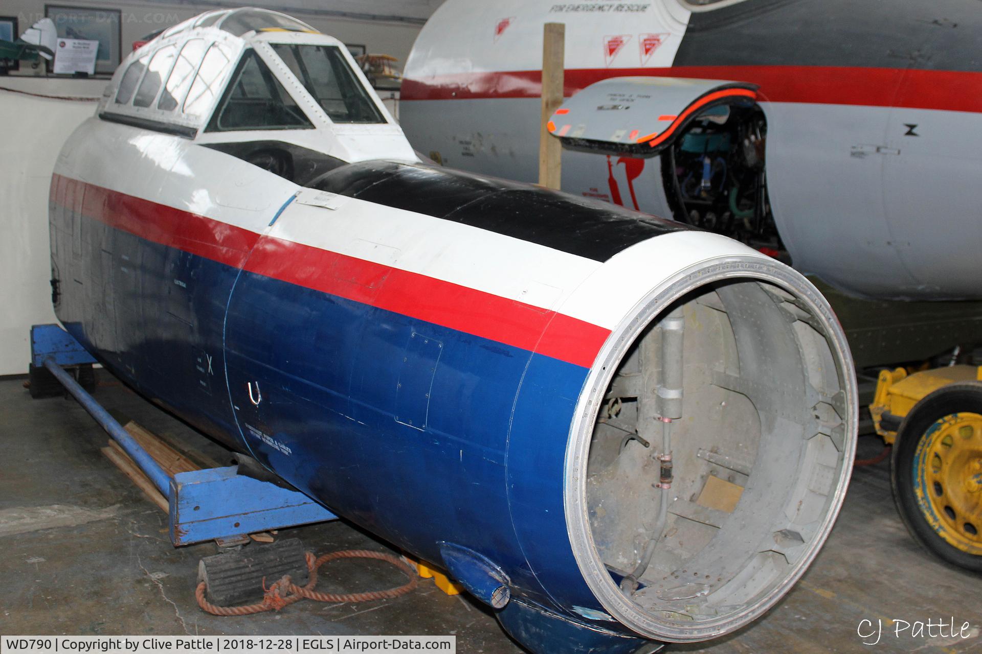 WD790, 1952 Gloster Meteor NF.11 C/N Not found WD790, Cockpit - Preserved at the Boscombe Down Aviation Collection (BDAC) at Old Sarum Airfield , EGLS.
