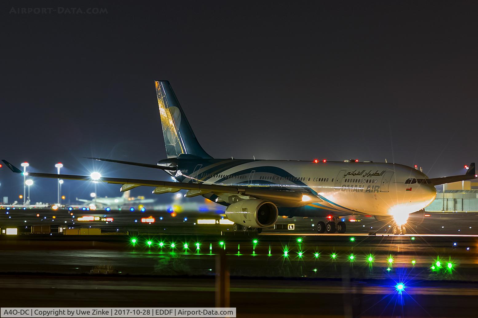 A4O-DC, 2009 Airbus A330-243 C/N 1049, late evening