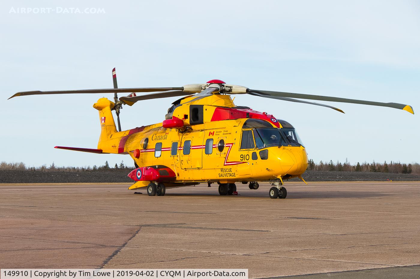 149910, AgustaWestland CH-149 Cormorant C/N 50112/CSH10, Parked on the ramp after a Search & Rescue operation.