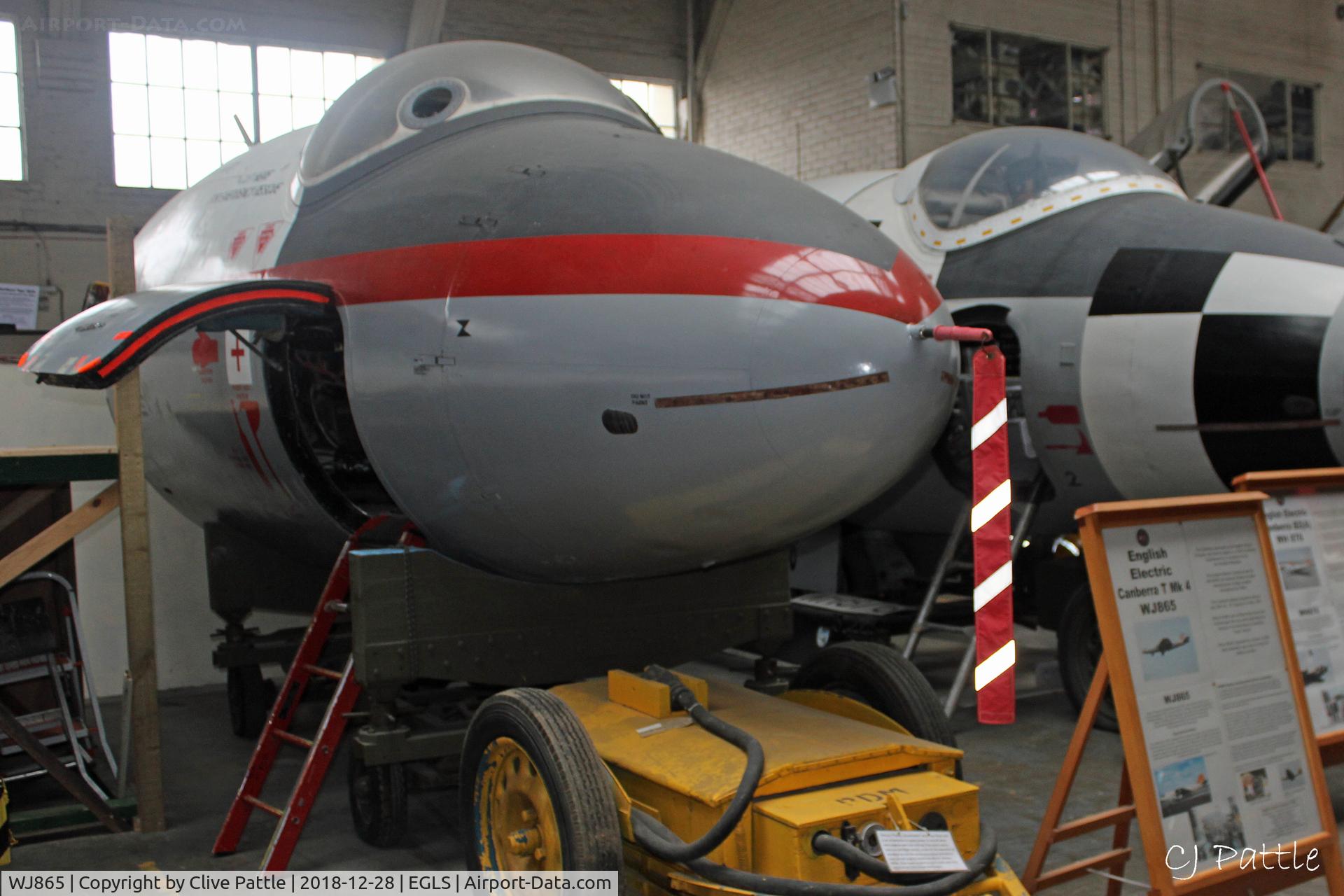 WJ865, English Electric Canberra T.4 C/N EEP71333, Cockpit - on display at the Boscombe Down Aviation Collection (BDAC) at Old Sarum Airfield , EGLS. Ex RAE Farnborough and ETPS.