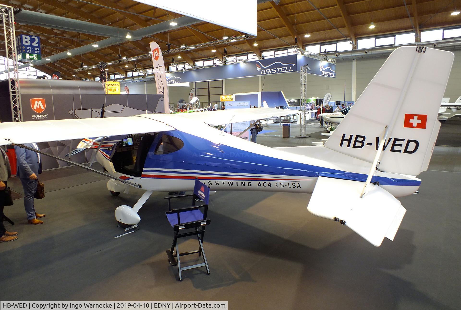 HB-WED, 2018 Light Wing AC4 CS LSA C/N 005, LightWing AC4 CS LSA at the AERO 2019, Friedrichshafen