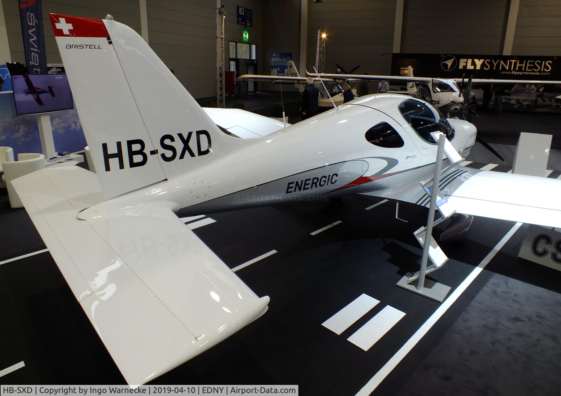 HB-SXD, 2019 BRM Aero B23 H55 Energic C/N 03/2019, BRM Aero Bristell B23 H55 Energic with electric motor at the AERO 2019, Friedrichshafen