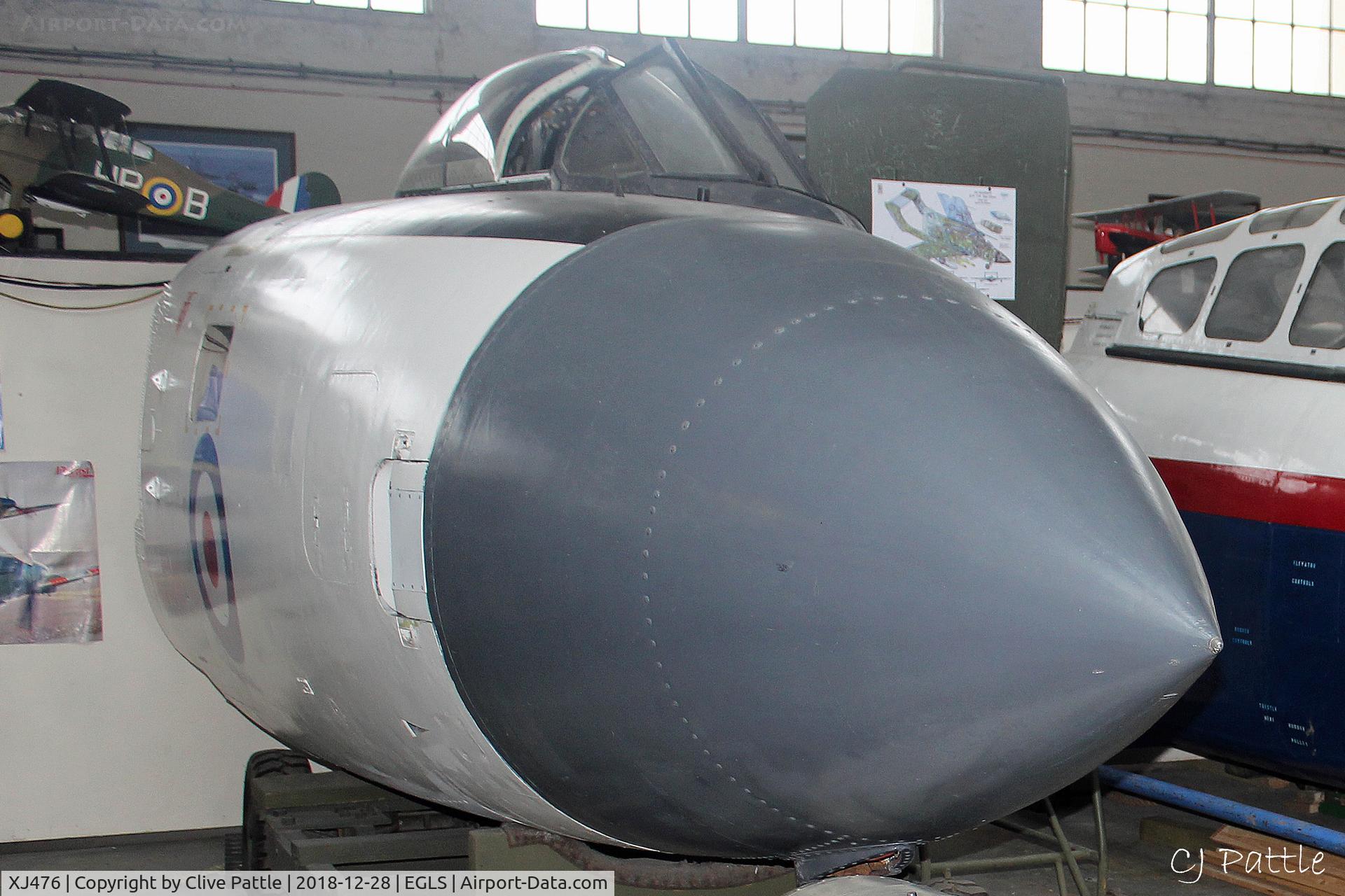 XJ476, 1957 De Havilland DH-110 Sea Vixen FAW.1 C/N 10003, Cockpit - on display at the Boscombe Down Aviation Collection (BDAC) at Old Sarum Airfield , EGLS. On long term loan from the Solent Sky Museum, Southampton.
