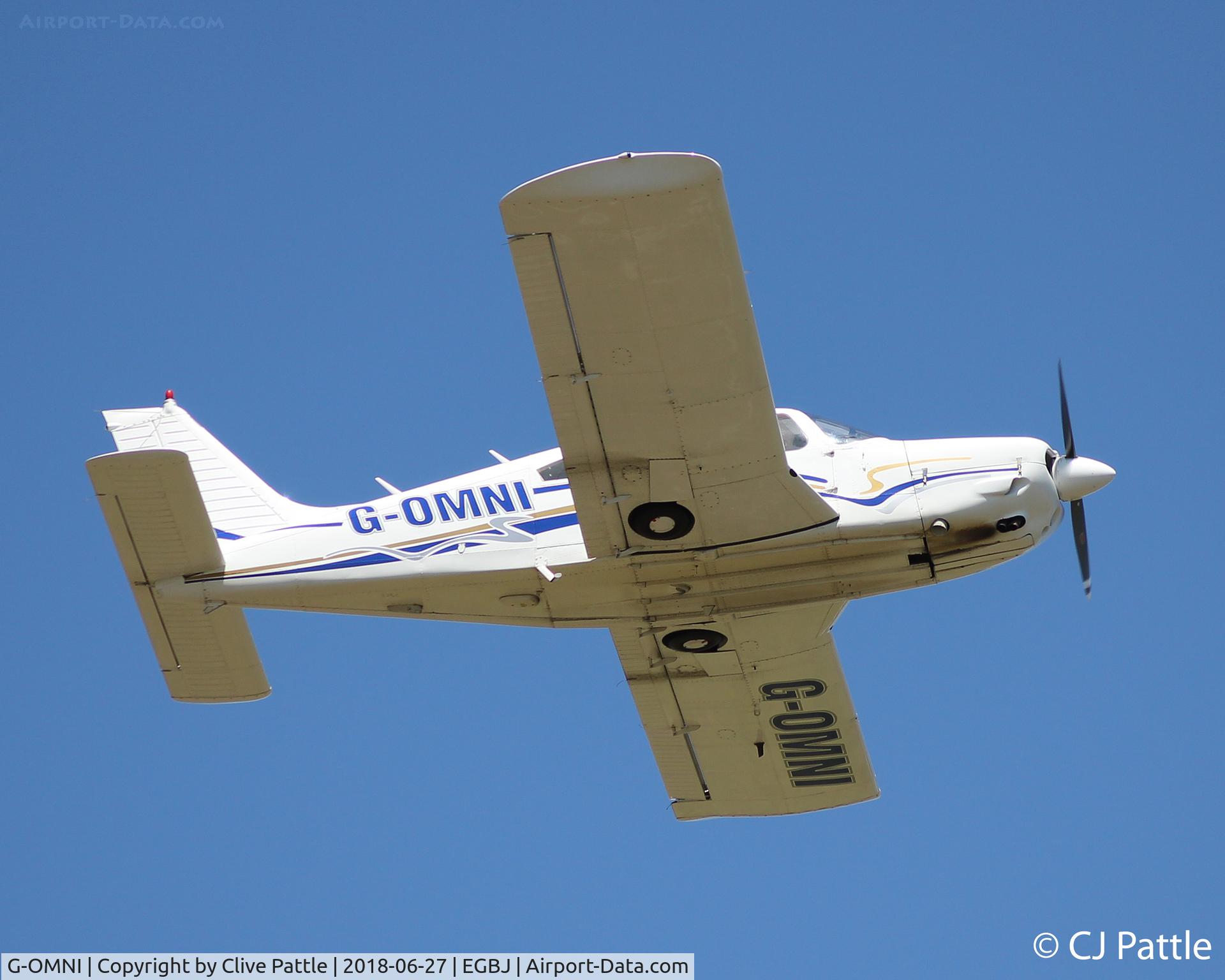 G-OMNI, 1973 Piper PA-28R-200-2 Cherokee Arrow II C/N 28R-7335130, @ EGBJ