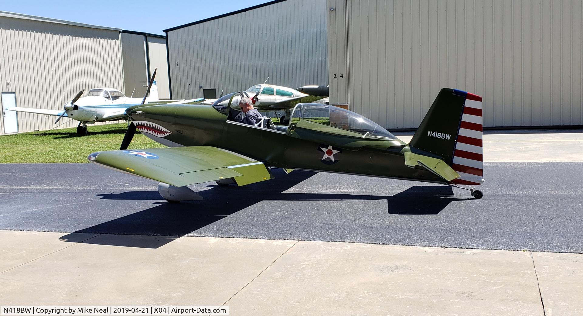 N418BW, Vans RV-8 C/N 82543, Out for a short test flight on a perfect flying day!