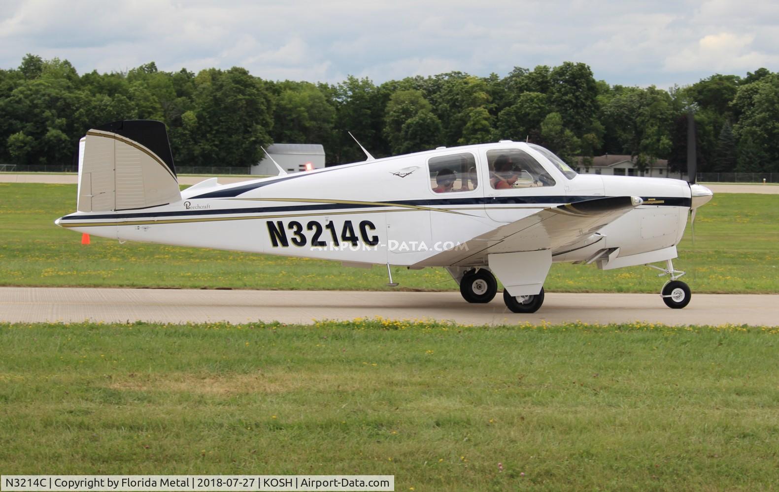 N3214C, 1954 Beech E35 C/N D-3878, Bonanza 35