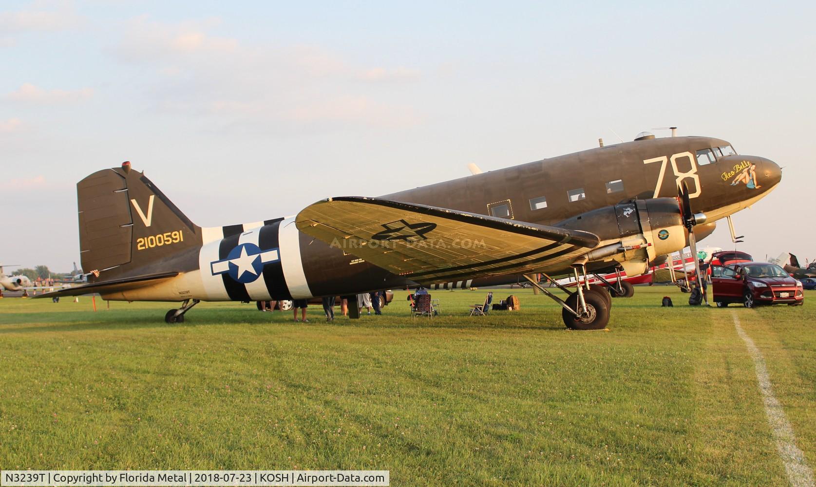 N3239T, 1943 Douglas DC3C-S1C3G (C-47A-65-DL) C/N 19054, tico Belle