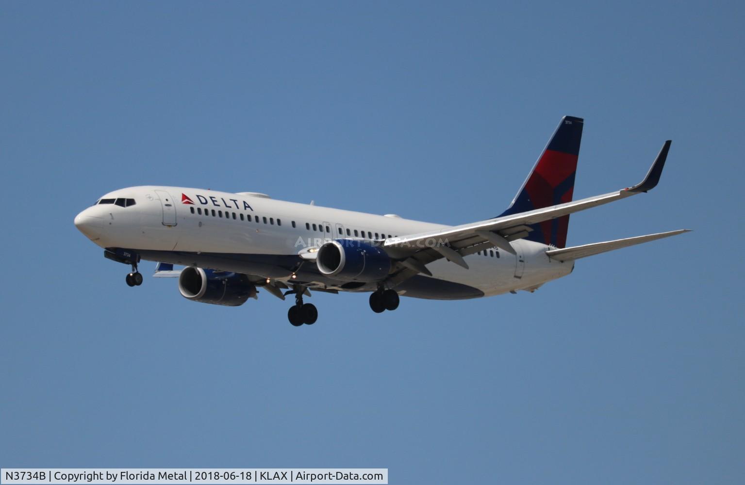 N3734B, 2000 Boeing 737-832 C/N 30776, Delta