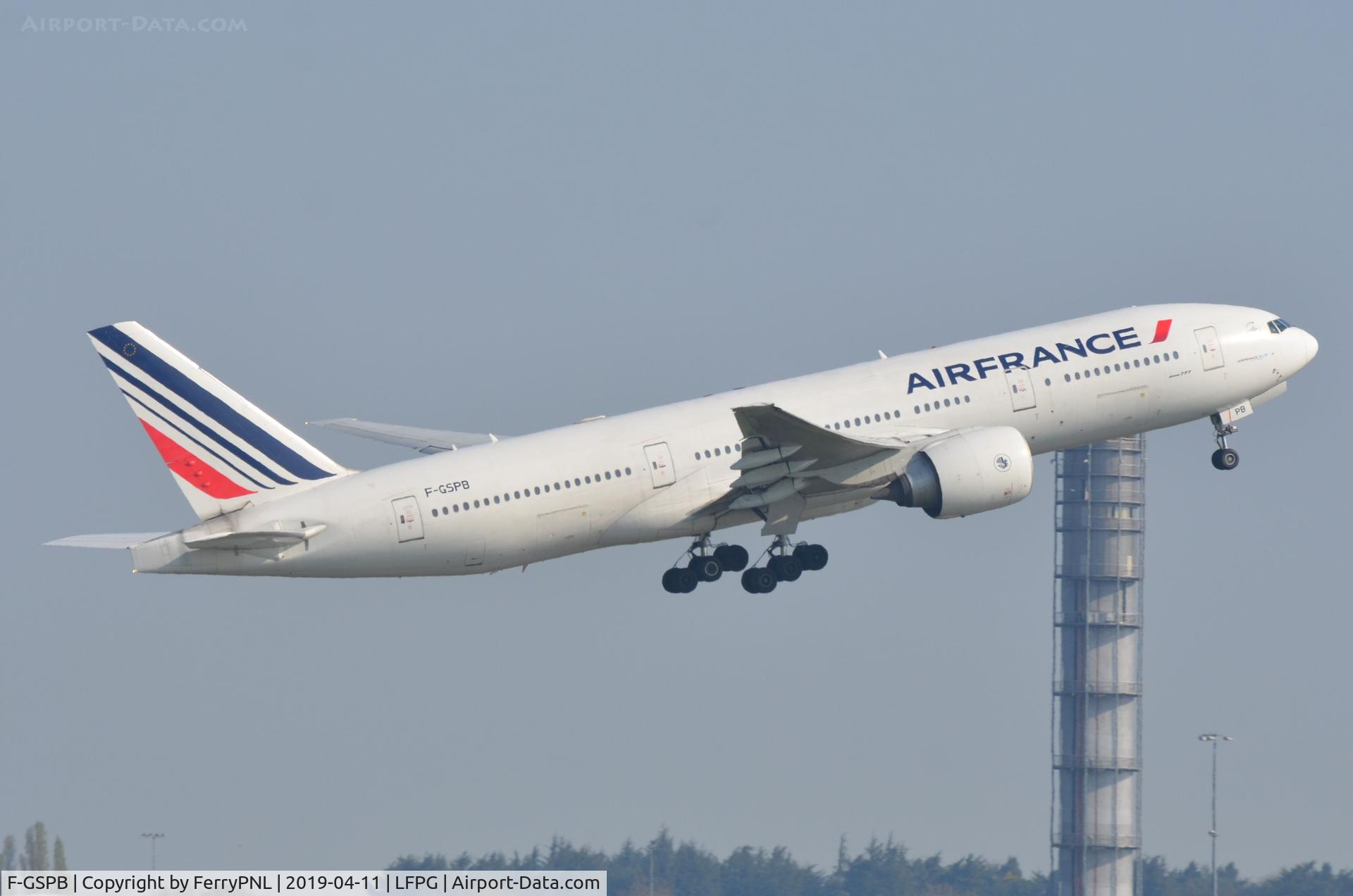 F-GSPB, 1998 Boeing 777-228/ER C/N 29003, Air France B772 taking-off