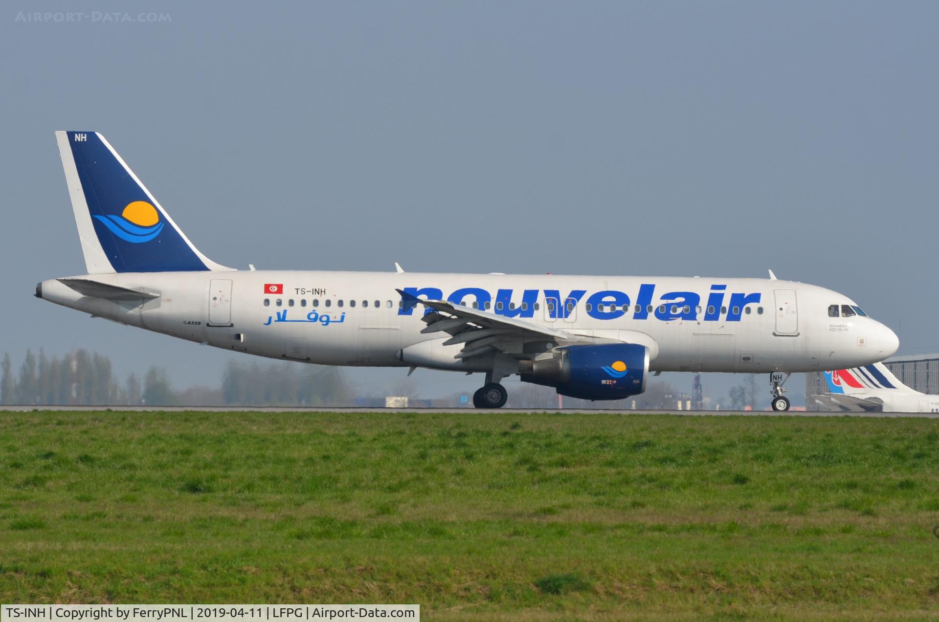 TS-INH, 2011 Airbus A320-214 C/N 4623, Nouvelair A320 arriving in CDG