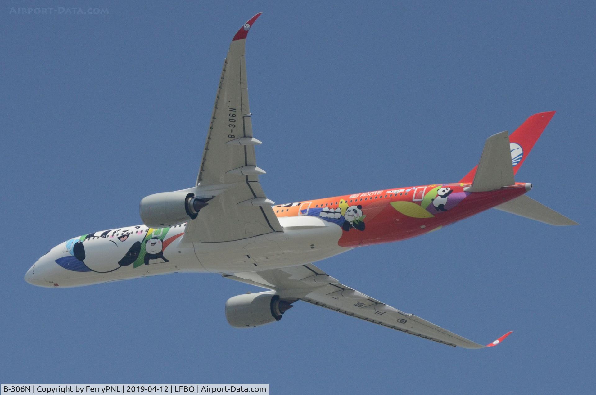 B-306N, 2019 Airbus A350-941 C/N 281, Sichuan A359 Panda Express first flight.