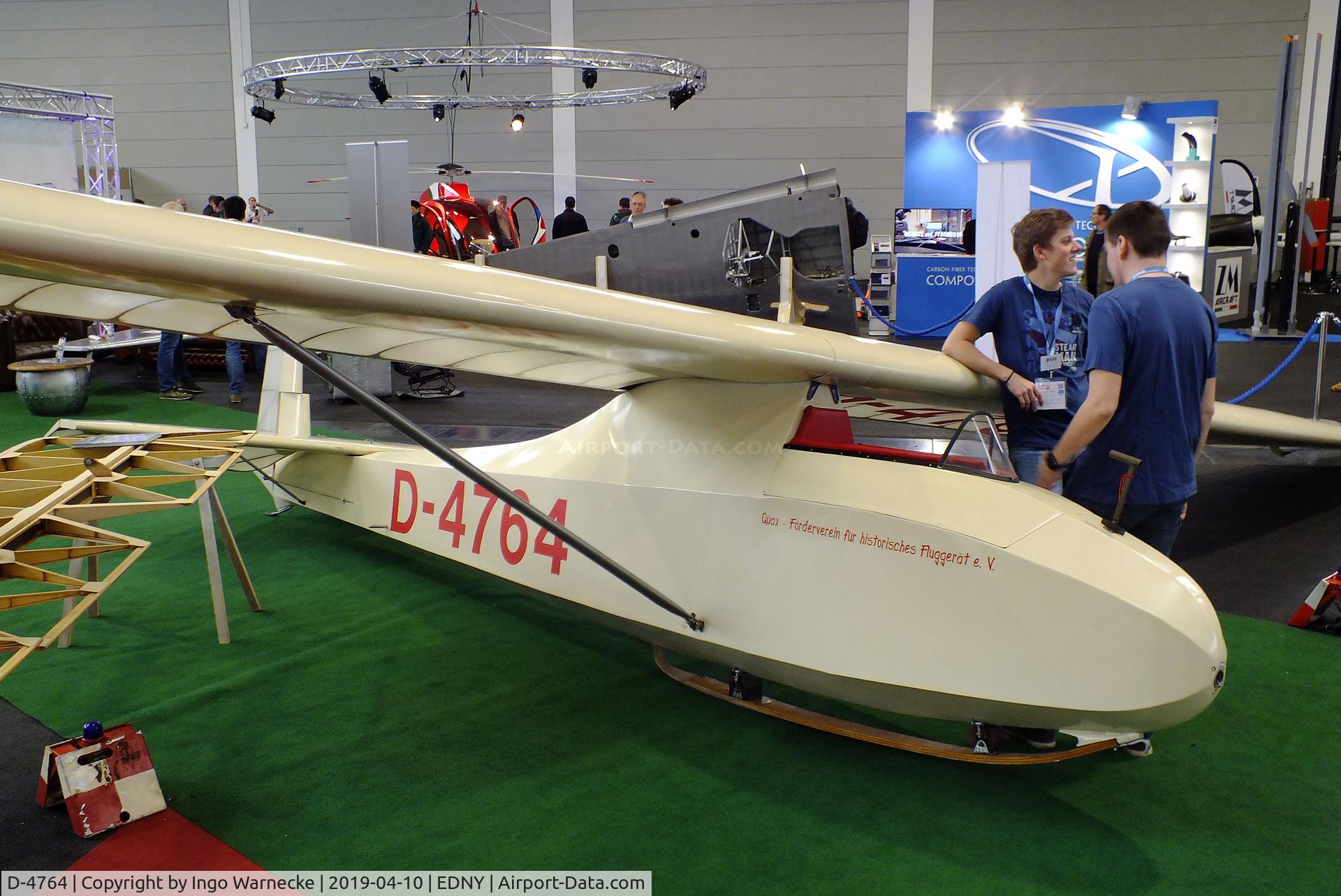 D-4764, Schneider DFS 108-49 Grunau Baby IIb C/N AB Try 1, Schneider DFS 108-49 Grunau Baby IIb at the AERO 2019, Friedrichshafen