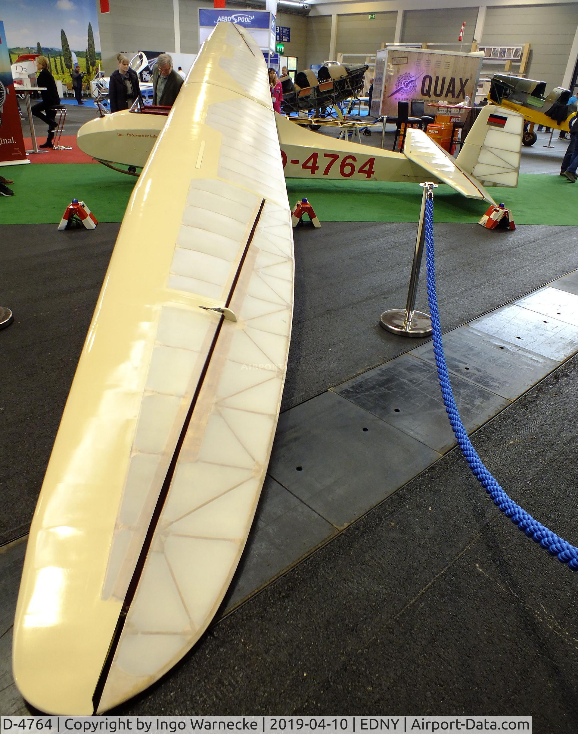 D-4764, Schneider DFS 108-49 Grunau Baby IIb C/N AB Try 1, Schneider DFS 108-49 Grunau Baby IIb at the AERO 2019, Friedrichshafen