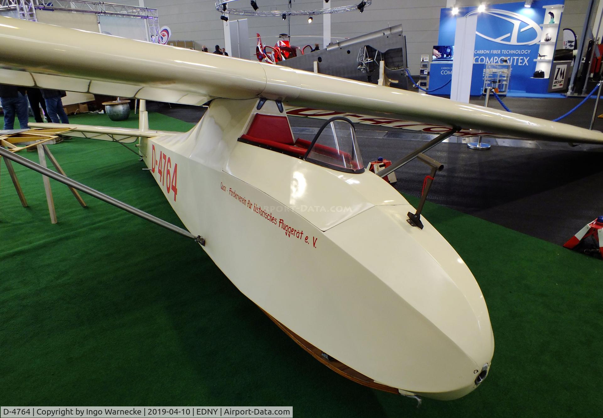 D-4764, Schneider DFS 108-49 Grunau Baby IIb C/N AB Try 1, Schneider DFS 108-49 Grunau Baby IIb at the AERO 2019, Friedrichshafen