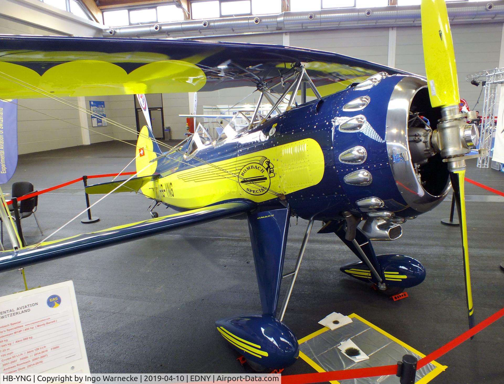 HB-YNG, 2007 Rombach Special C/N CH001, Rombach Special at the AERO 2019, Friedrichshafen