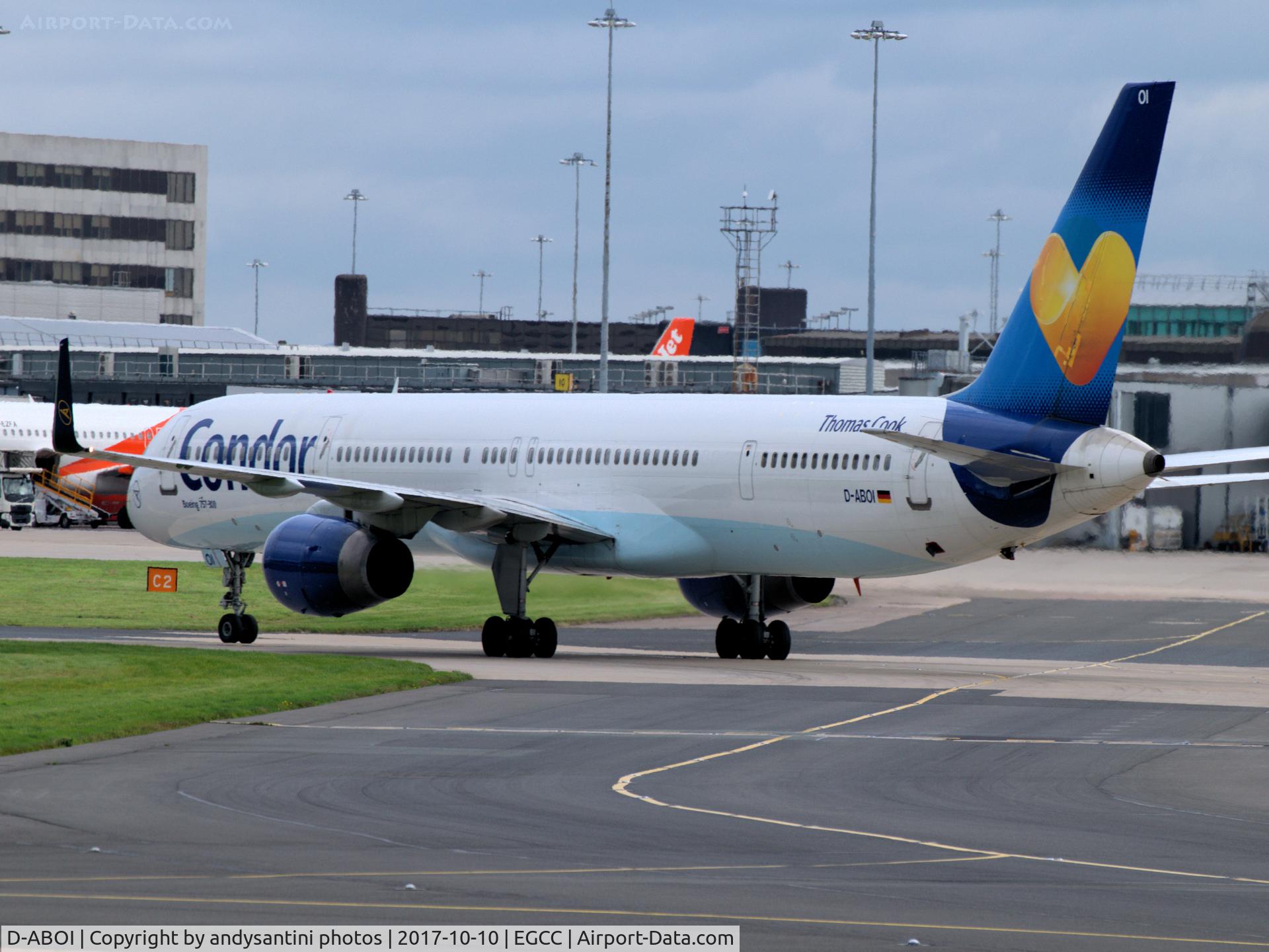 D-ABOI, 2000 Boeing 757-330 C/N 29018, taken at man egcc uk.