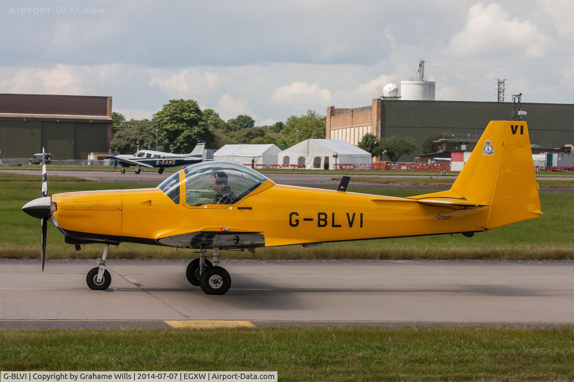 G-BLVI, 1986 Slingsby T-67M Firefly Mk2 C/N 2017, Slingsby T-67M Firefly G-BLVI, Waddington 7/7/14