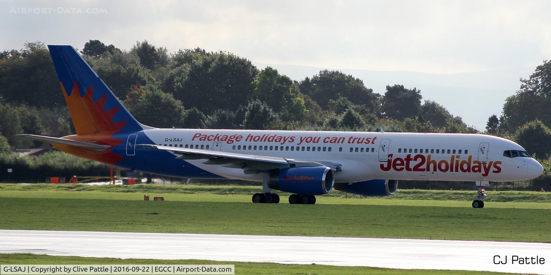 G-LSAJ, 1990 Boeing 757-236 C/N 24793, @ EGCC
