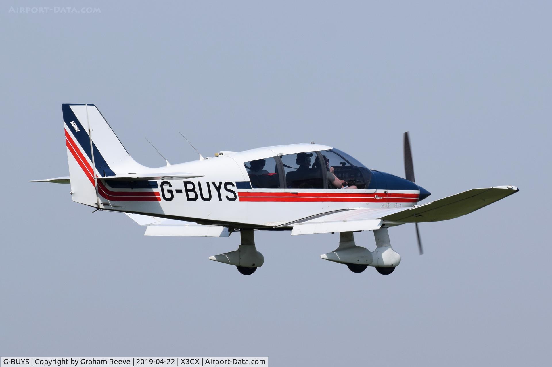G-BUYS, 1993 Robin DR-400-180 Regent Regent C/N 2197, Landing at Northrepps.
