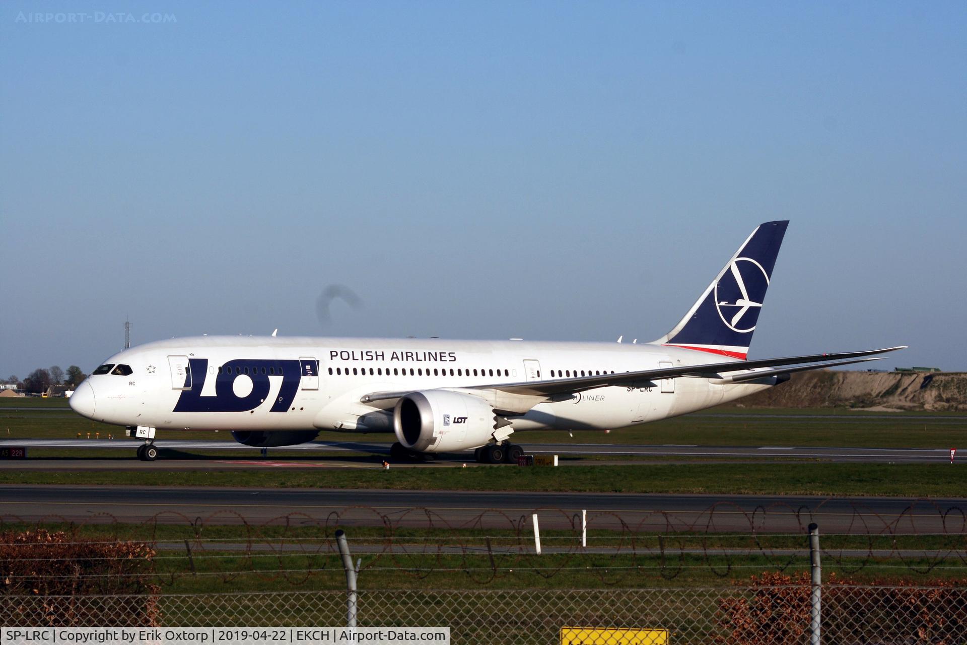 SP-LRC, 2013 Boeing 787-8 Dreamliner C/N 35940, SP-LRC landed rw 04L