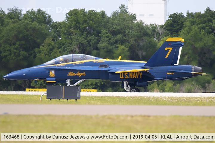 163468, McDonnell Douglas F/A-18D Hornet C/N 0691, F/A-18D Hornet 163468 C/N 0691 from Blue Angels Demo Team  NAS Pensacola, FL