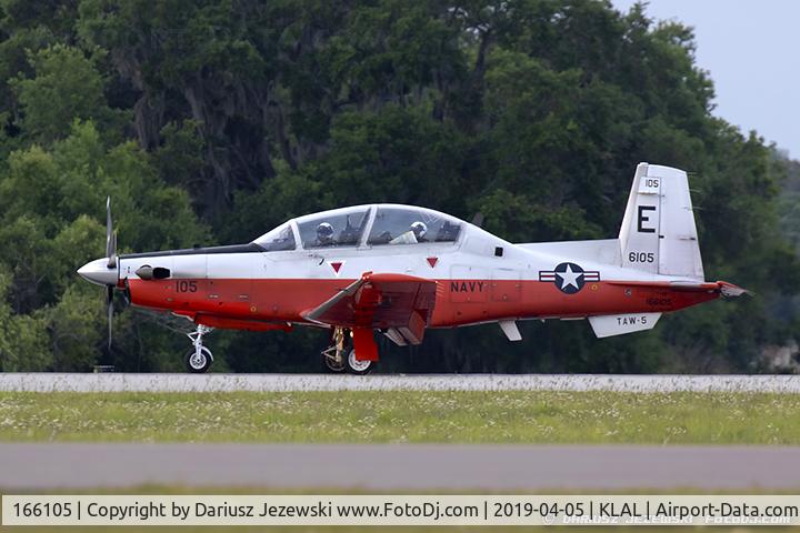 166105, Raytheon T-6B Texan II C/N PN-96, T-6B Texan II 166105 E-105 from  TAW-5 NAS Whiting Field, FL