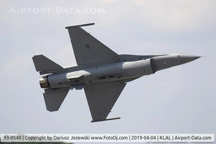 93-0540, 1993 Lockheed F-16C Fighting Falcon C/N CC-175, F-16CJ Fighting Falcon 93-0540 SW from 55th FS 