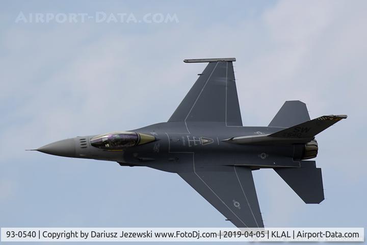 93-0540, 1993 Lockheed F-16C Fighting Falcon C/N CC-175, F-16CJ Fighting Falcon 93-0540 SW from 55th FS 