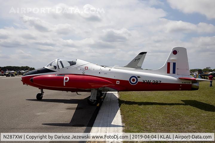 N287XW, 1969 BAC 84 Jet Provost T.5 C/N EEP/JP/951, Bac Jet Provost P84 MK.5  C/N XW287, N287XW