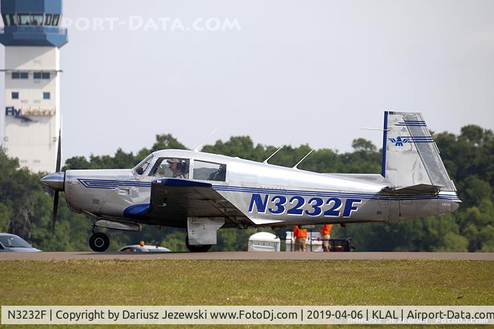 N3232F, 1967 Mooney M20E C/N 670025, Mooney M20E Chapparal C/N 670025, N3232F