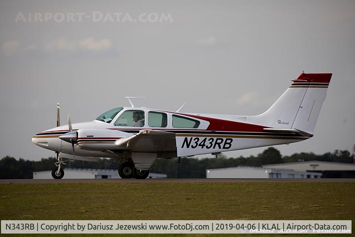 N343RB, 1973 Beech 95-B55 (T42A) Baron C/N TC-1553, Beech 95-B55 Baron (T-42A)  C/N TC-1553 , N343RB