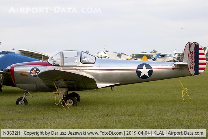 N3632H, 1947 Erco 415CD Ercoupe C/N 4257, Ercoupe 415-CD  C/N 4257, N3632H
