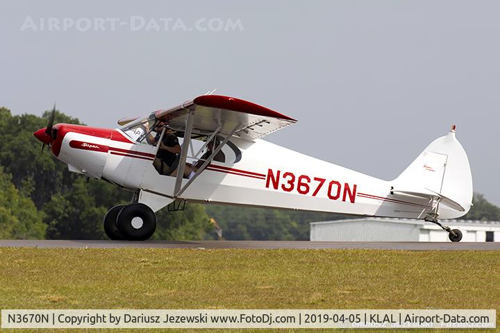 N3670N, 1946 Piper PA-12 Super Cruiser C/N 12-1921, Piper PA-12 Super Cruiser  C/N 8006, N3670N