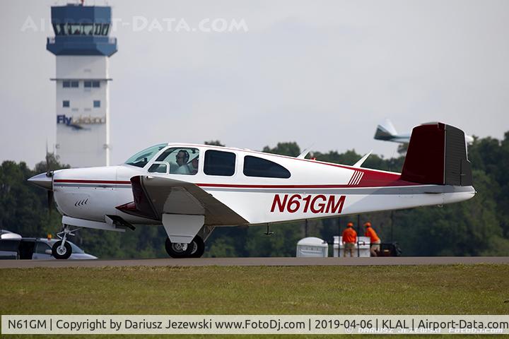 N61GM, 1961 Beech N35 Bonanza C/N D-6665, Beech N35 Bonanza  C/N D-6665 , N61GM