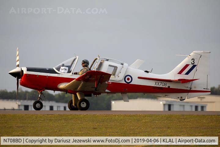 N708BD, 1975 Scottish Aviation Bulldog T.1 C/N BH120/357, Scottish Aviation Bulldog T.1  C/N BH120/357, N708BD