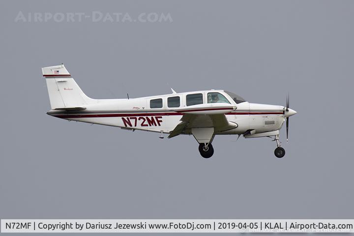 N72MF, 1984 Beech A36 Bonanza 36 C/N E-2191, Beech A36 Bonanza  C/N E-2191 , N72MF