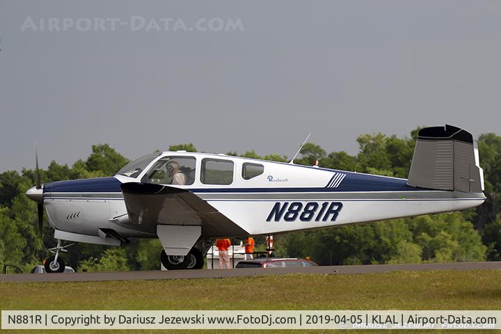 N881R, 1960 Beech M35 Bonanza C/N D-6290, Beech M35 Bonanza  C/N D-6290 , N881R