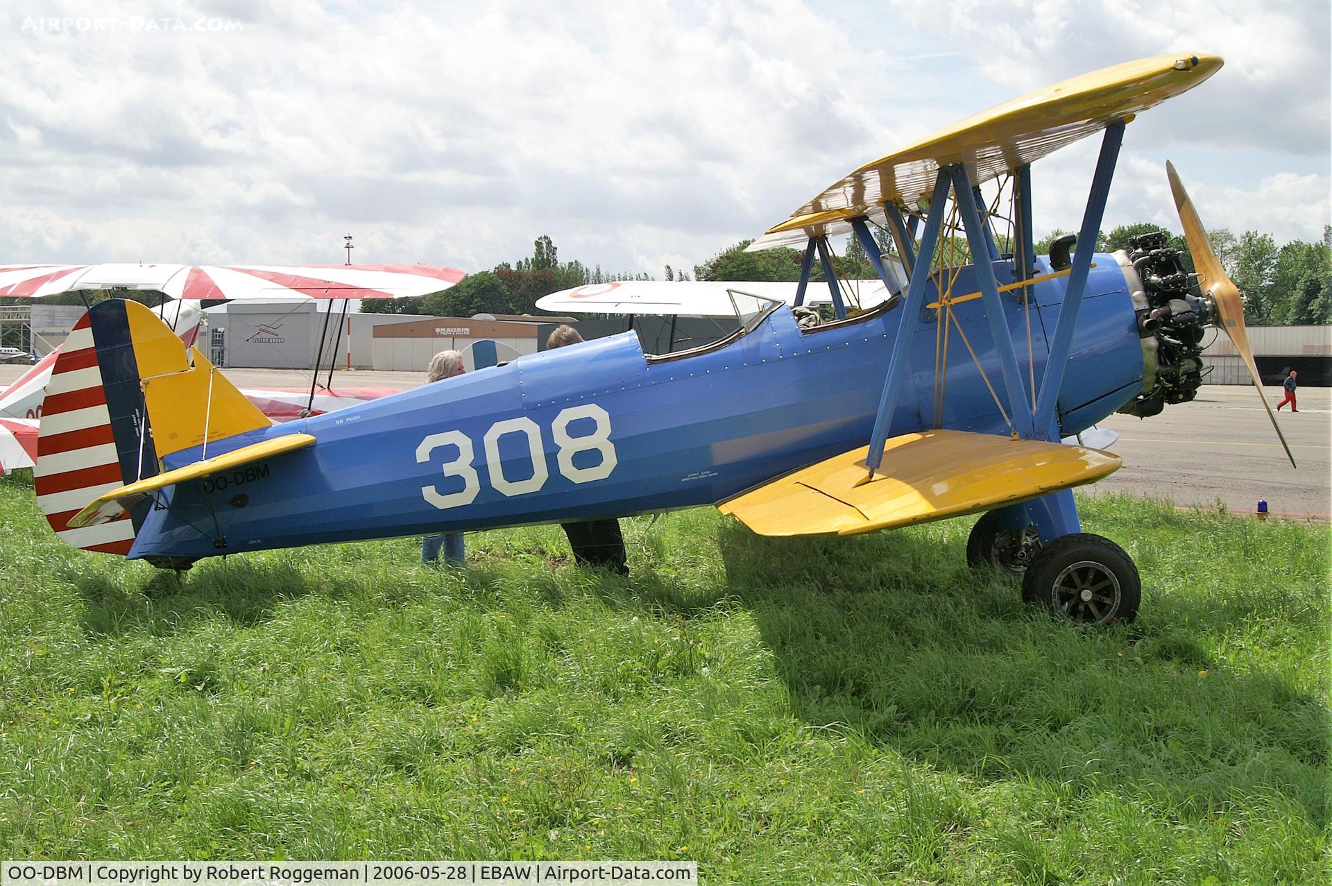 OO-DBM, 1942 Boeing PT-13D Kaydet (E75) C/N 75-5714, STAMPE FLY IN.308.U.S.ARMY.