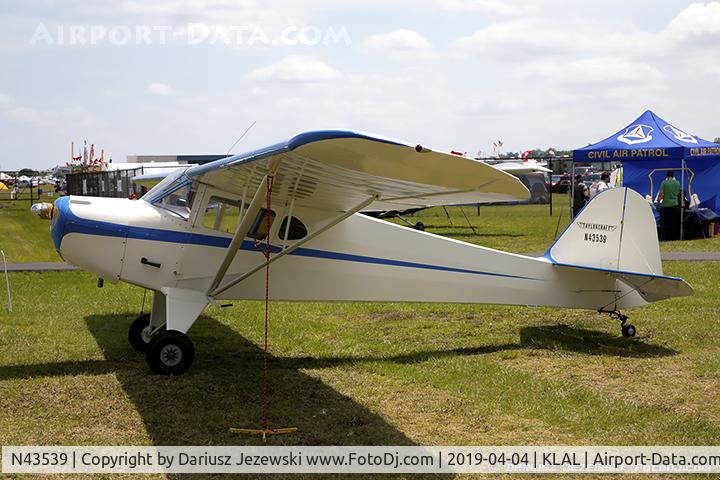 N43539, 1946 Taylorcraft BCS12-D C/N 7198, Taylorcraft BCS12-D  C/N 7198, N43539