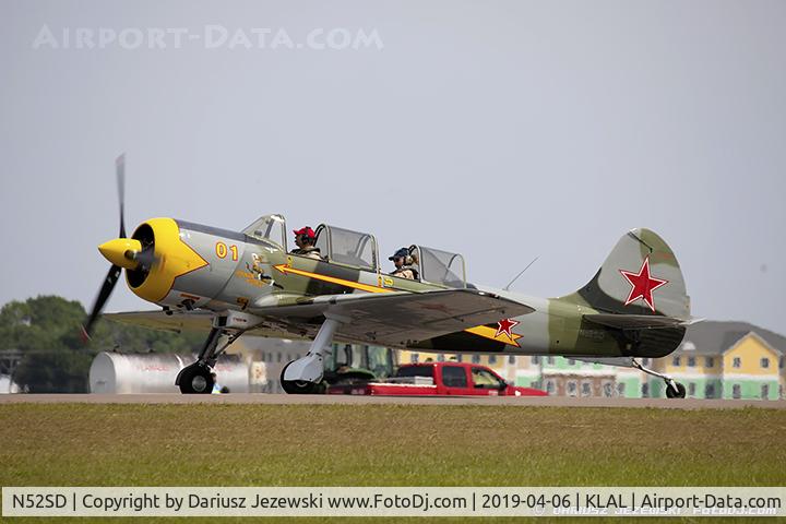 N52SD, 2001 Yakovlev (Aerostar) Yak-52TW C/N 0112226, Yakovlev (Aerostar) Yak-52  C/N 112226, N52SD