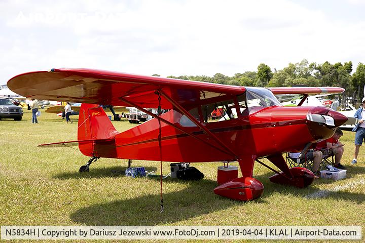 N5834H, 1949 Piper PA-16 Clipper C/N 16-453, Piper PA-16 Clipper  C/N 16-453, N5834H